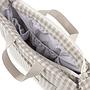 BOLSO MATERNAL PACK VICHY BEIGE