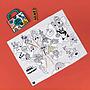 MINI POCKET OMY ATLAS PARA COLOREAR + 4 LAPICES COLOR