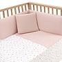 COLCHA+PROTECTOR CUNA 60 60X120X3CM CALMA ROSA