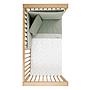 COLCHA+PROTECTOR CUNA 60 60X120X3CM CALMA VERDE