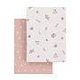 SABANA BAJERA CAPAZO PACK 2 UD. 35x80x7 CM CALMA ROSA