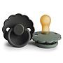 Pack 2 Chupetes FRIGG Block Latex DAISY 0-6m Graphite/ Lily Pad