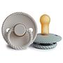 Pack 2 Chupetes FRIGG Block Latex ROPE 6m+ Silver Gray/French Gray