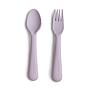 PACK TENEDOR Y CUCHARA SOLID SOFT LILAC