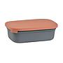 FIAMBRERA CERAMICA LUNCH BOX GRIS/TERRACOTA