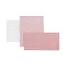 SABANA CUNA 3 PCS (CUNA 70) 120X180 CM FORES ROSA