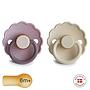 Pack 2 Chupetes FRIGG Block Latex DAISY 6m+ Lav.Haze/Cream