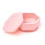 BOL SILICONA CON SUCCIÓN Y TAPA ROSA