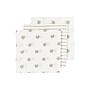 MUSELINA MEDIANA PACK 3 UNDS - 70X70CM - DOT STRIPE SAND