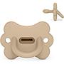 CHUPETE TODOSILICONA FIS. 6-18M BUTTERFLY BEIG SOFT