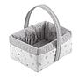 CANASTILLA ACOLCHADA 22,5X29X29CM ARDI GRIS