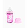 BIBERON ACERO ANTICOL.260ML MARBLE PINK