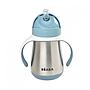 TAZA INOX 250ML C/CAÑITA C/ASAS WINDY BLUE