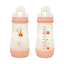 MAM PACK 2 BIBERONES ANTI COLIC 260ML ROSA